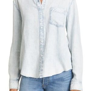 Rails Ingrid Raw Hem Chambray Shirt